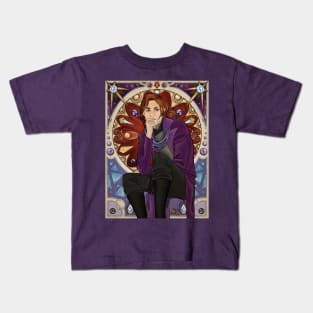 Wizard Art Nouveau Poster Kids T-Shirt